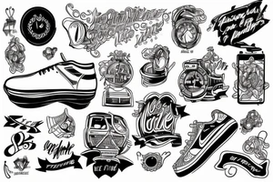 finish line tattoo idea