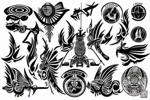 helicopter tattoo idea