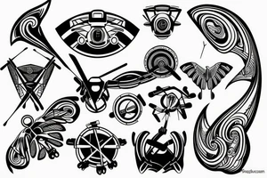 helicopter tattoo idea