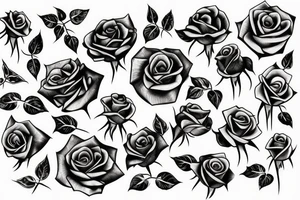 Roses with a click tattoo idea