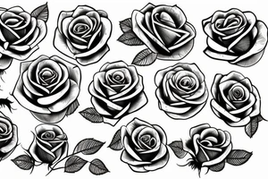 Roses with a click tattoo idea