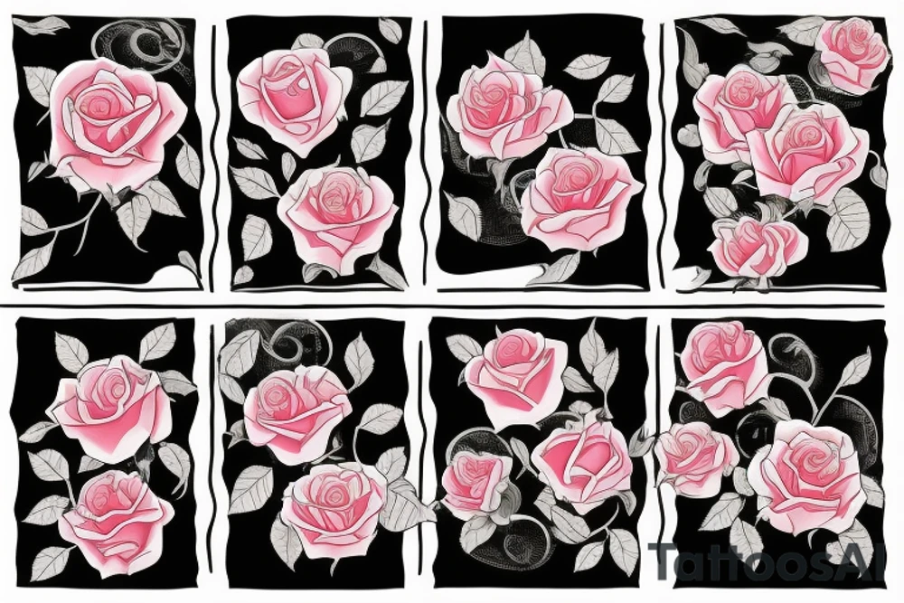 Roses with a click tattoo idea