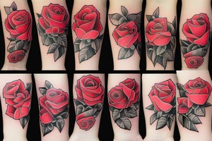 Roses with a click tattoo idea