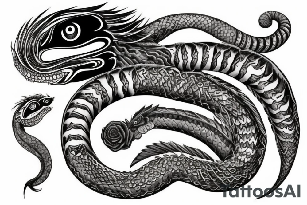 Quetzalcoatl tattoo idea