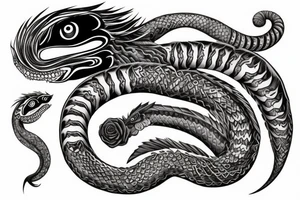 Quetzalcoatl tattoo idea