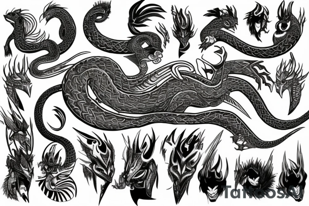 Quetzalcoatl tattoo idea