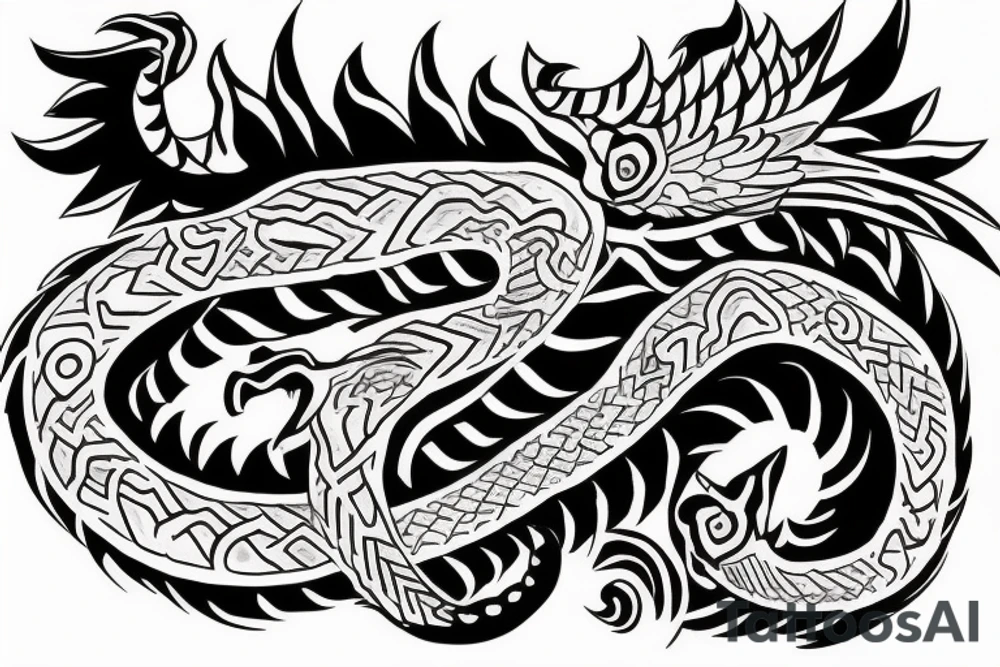 Quetzalcoatl tattoo idea