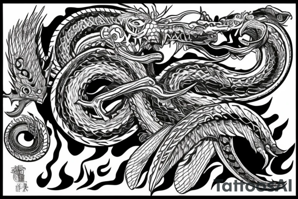 Quetzalcoatl tattoo idea