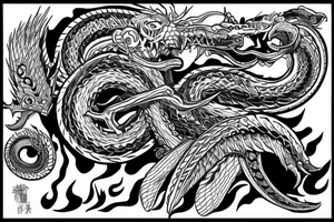 Quetzalcoatl tattoo idea
