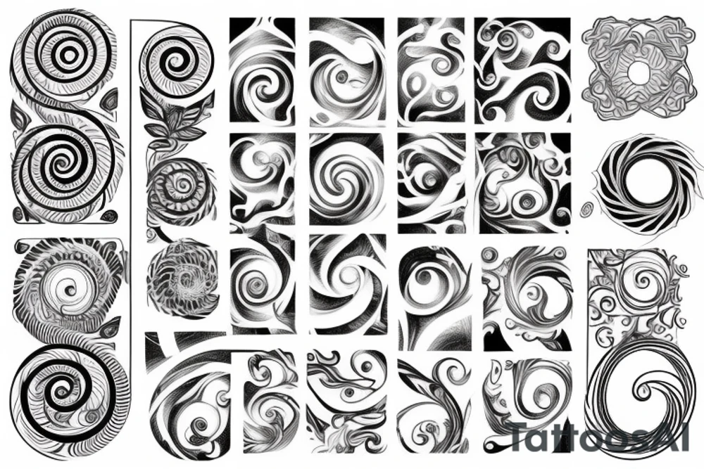 Fibonacci spiral tattoo idea