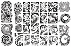 Fibonacci spiral tattoo idea