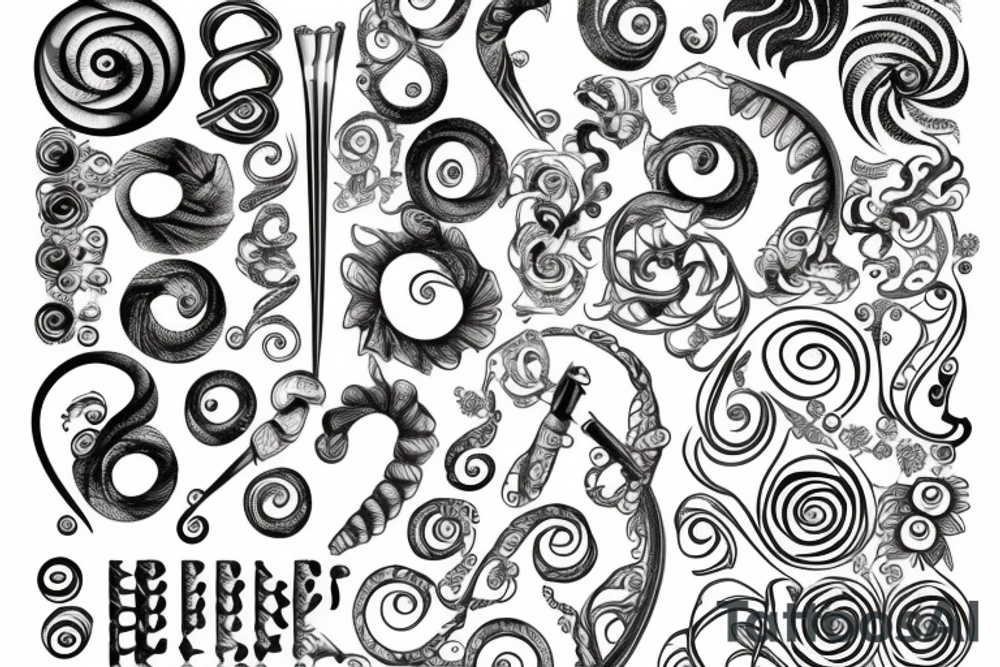 Fibonacci spiral tattoo idea