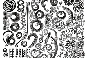 Fibonacci spiral tattoo idea