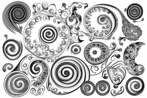 Fibonacci spiral tattoo idea