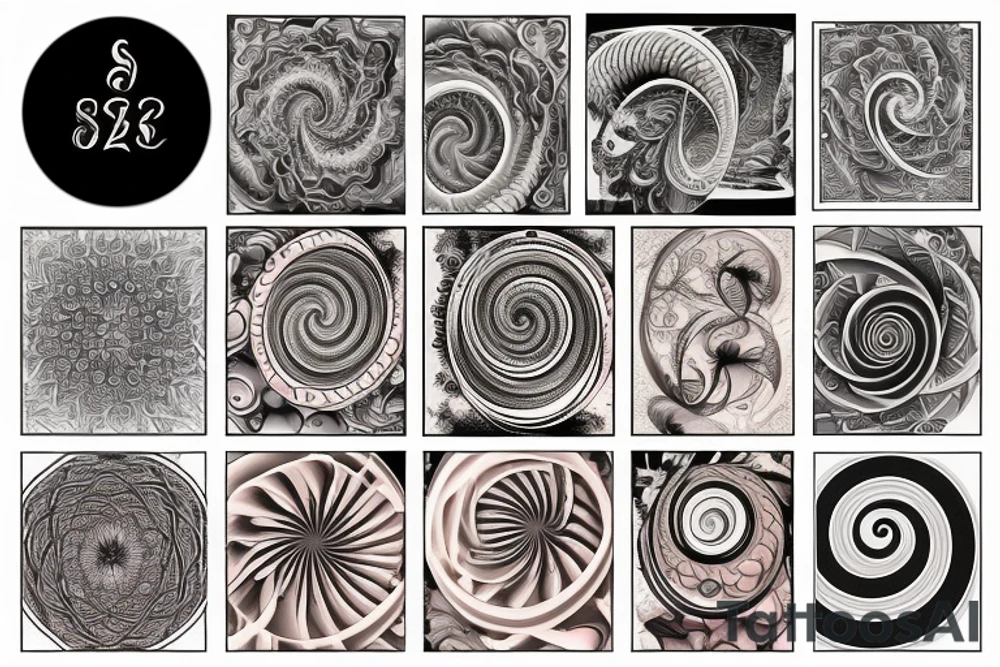 Fibonacci spiral tattoo idea