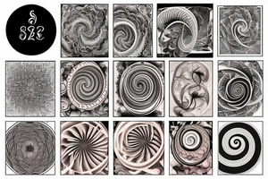 Fibonacci spiral tattoo idea