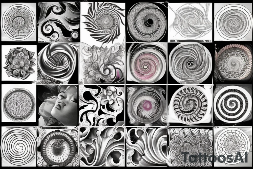 Fibonacci spiral tattoo idea