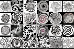 Fibonacci spiral tattoo idea