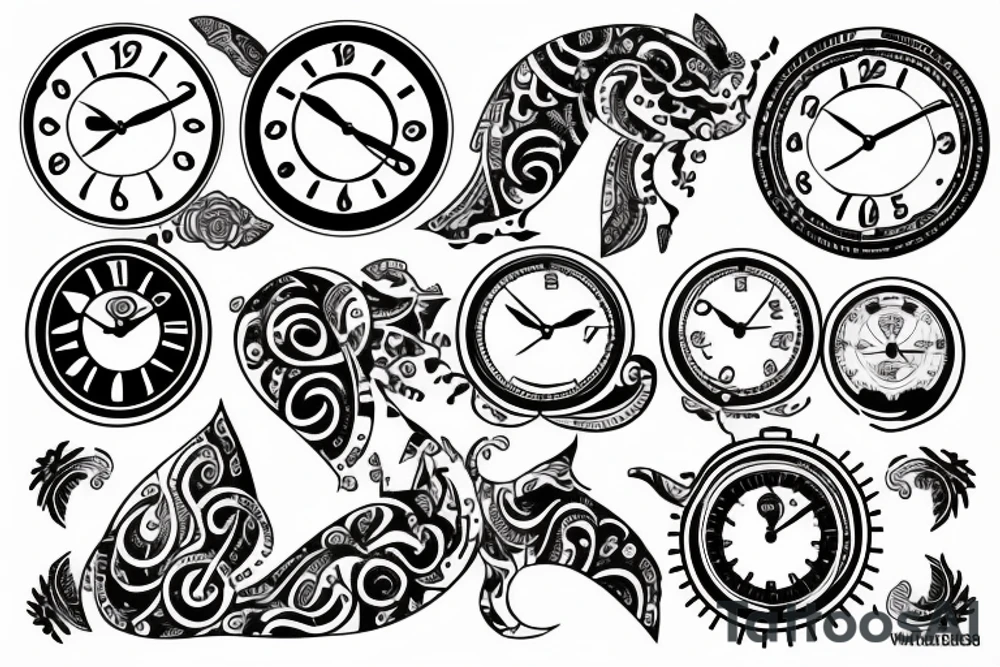 Clock tattoo idea