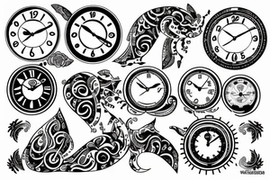 Clock tattoo idea