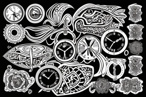 Clock tattoo idea