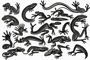 Lizard tattoo idea