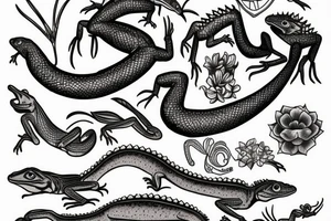 Lizard tattoo idea