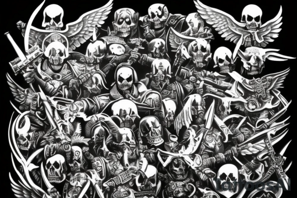 Warhammer 40k, Angel of death tattoo idea