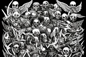 Warhammer 40k, Angel of death tattoo idea