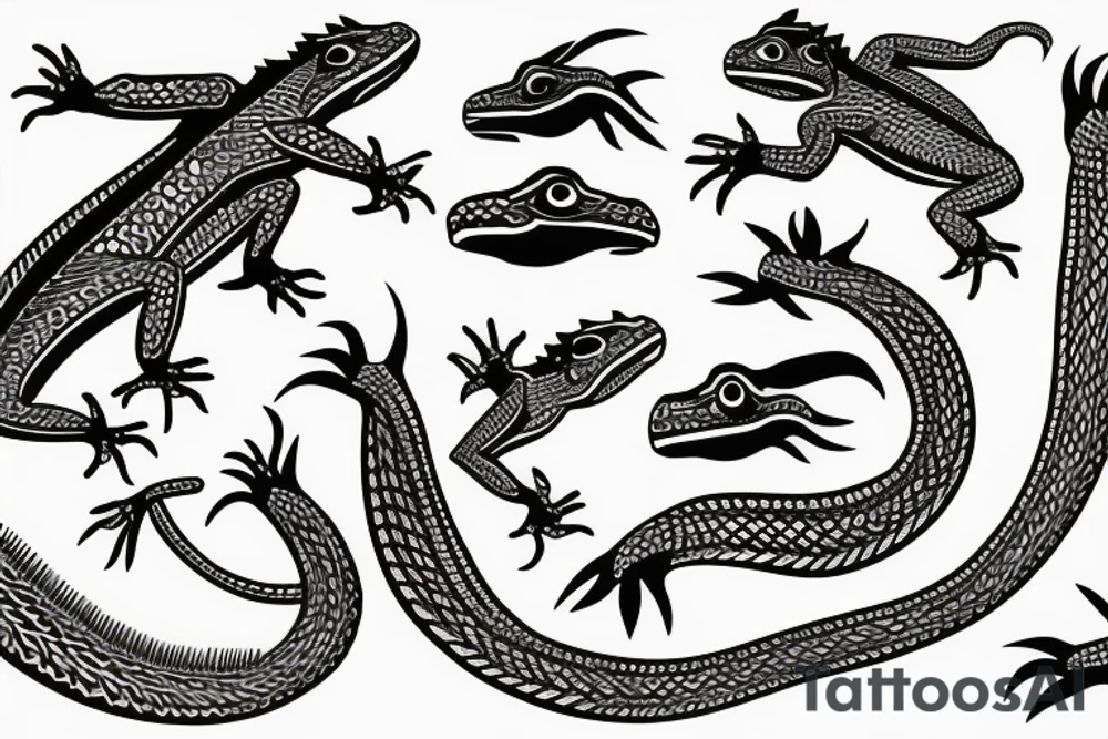 Lizard tattoo idea