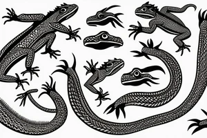 Lizard tattoo idea