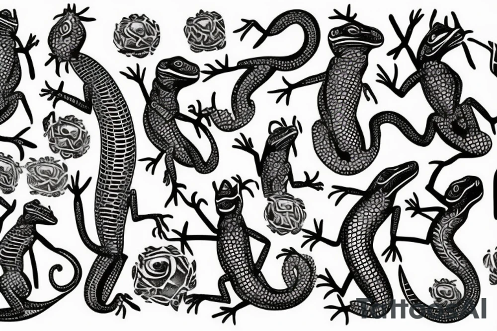 Lizard tattoo idea