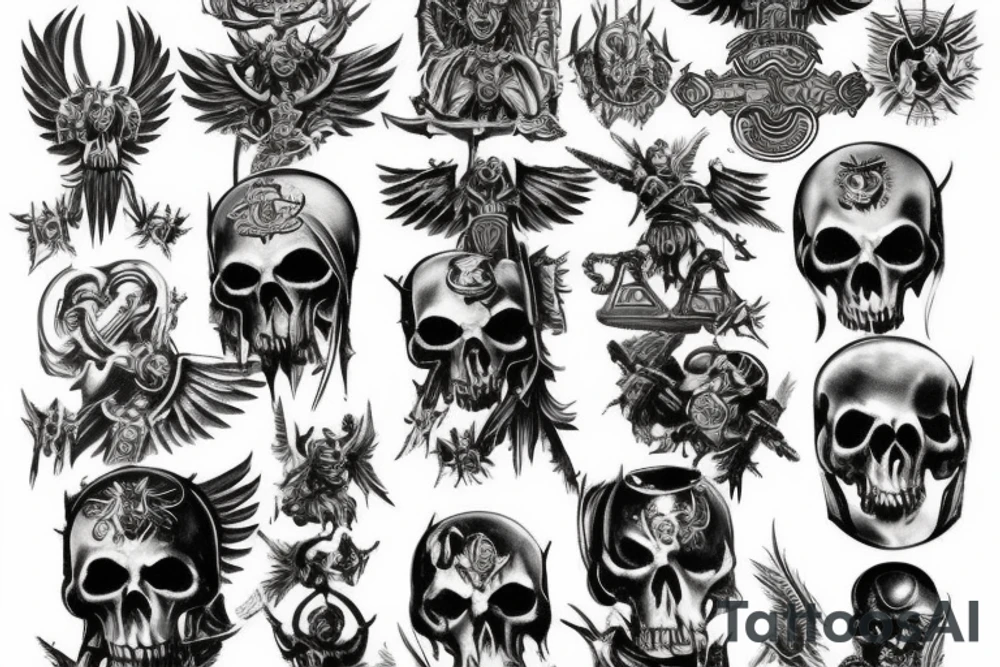 Warhammer 40k, Angel of death tattoo idea