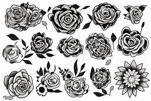 Self love flower tattoo idea