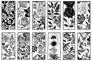 Self love written in a flower tattoo idea