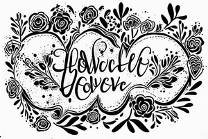 Flower with self love written in it tattoo idea