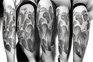 koala with giant nuts tattoo idea