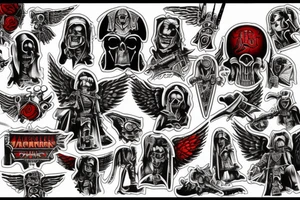 Warhammer 40k, Angel of death, bloody angels tattoo idea