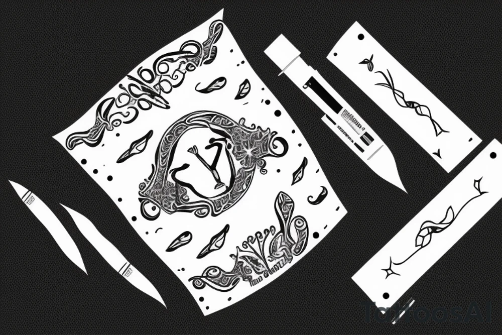 Arm band with a Taurus symbol tattoo idea