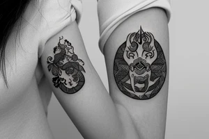 Arm band with a Taurus symbol tattoo idea