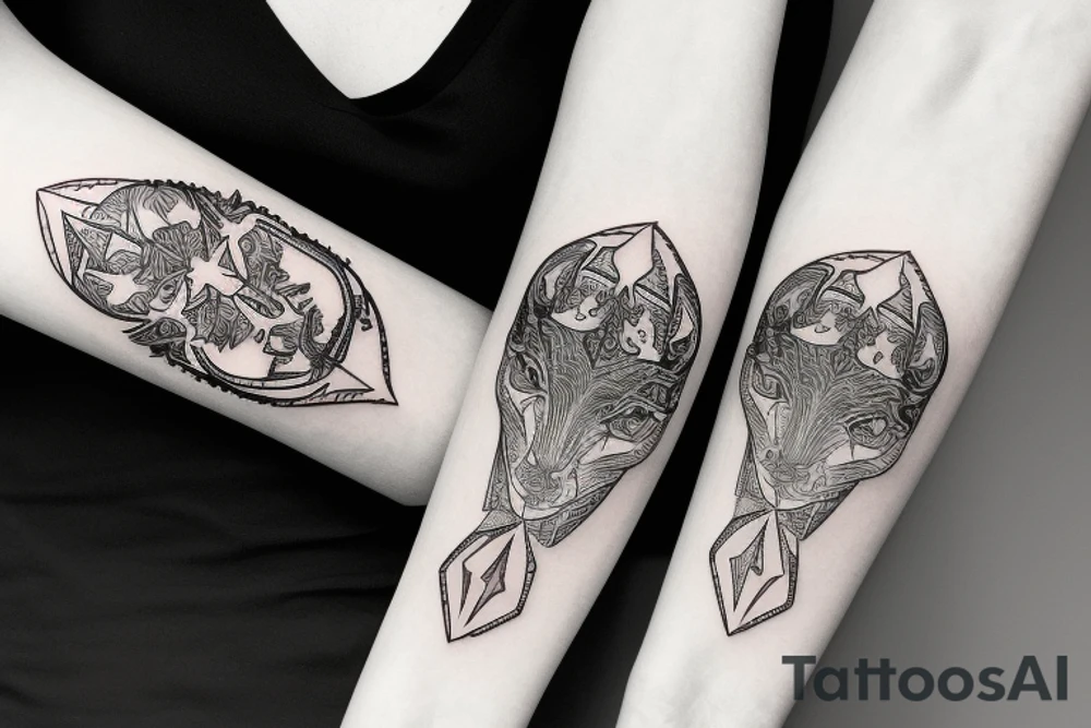 ForeArm band with a Taurus symbol tattoo idea