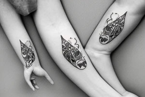 ForeArm band with a Taurus symbol tattoo idea
