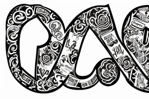 Letter S and P tattoo idea
