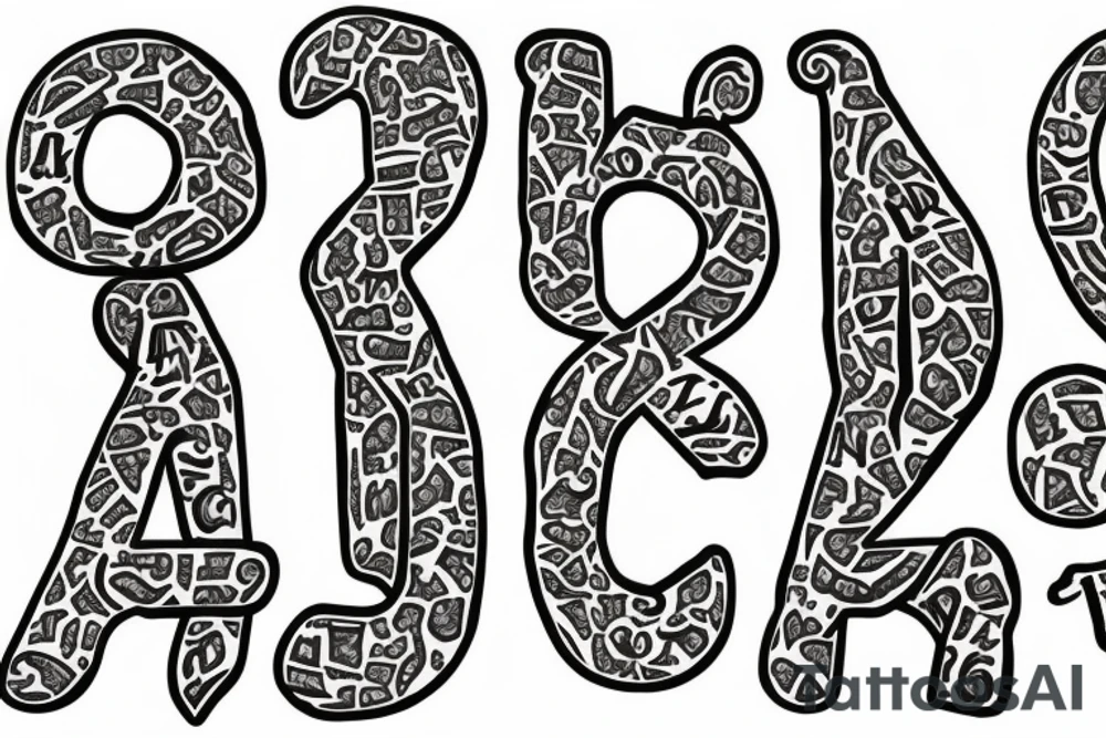 Letter S and P tattoo idea