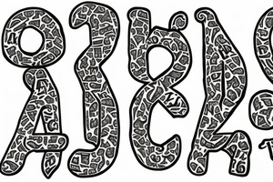 Letter S and P tattoo idea