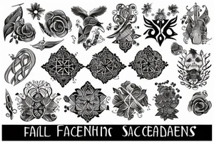 Scandinavian folk art tattoo idea