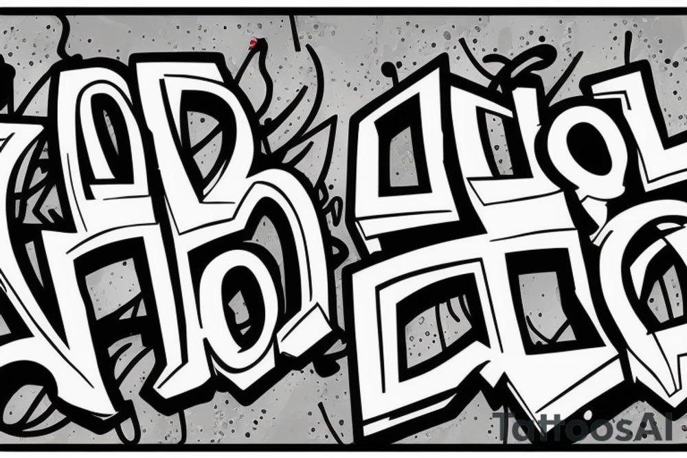 HOODRAT in graffiti text. tattoo idea