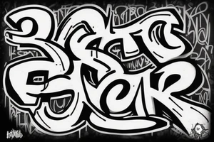 HOODRAT in graffiti text. tattoo idea