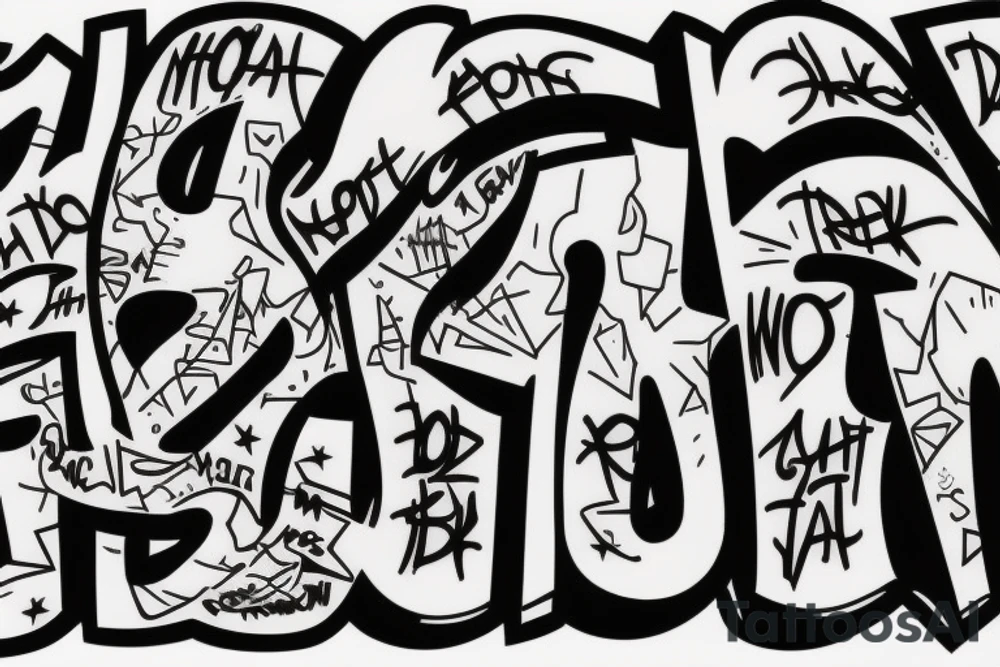 HOODRAT in graffiti text. tattoo idea
