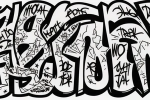 HOODRAT in graffiti text. tattoo idea